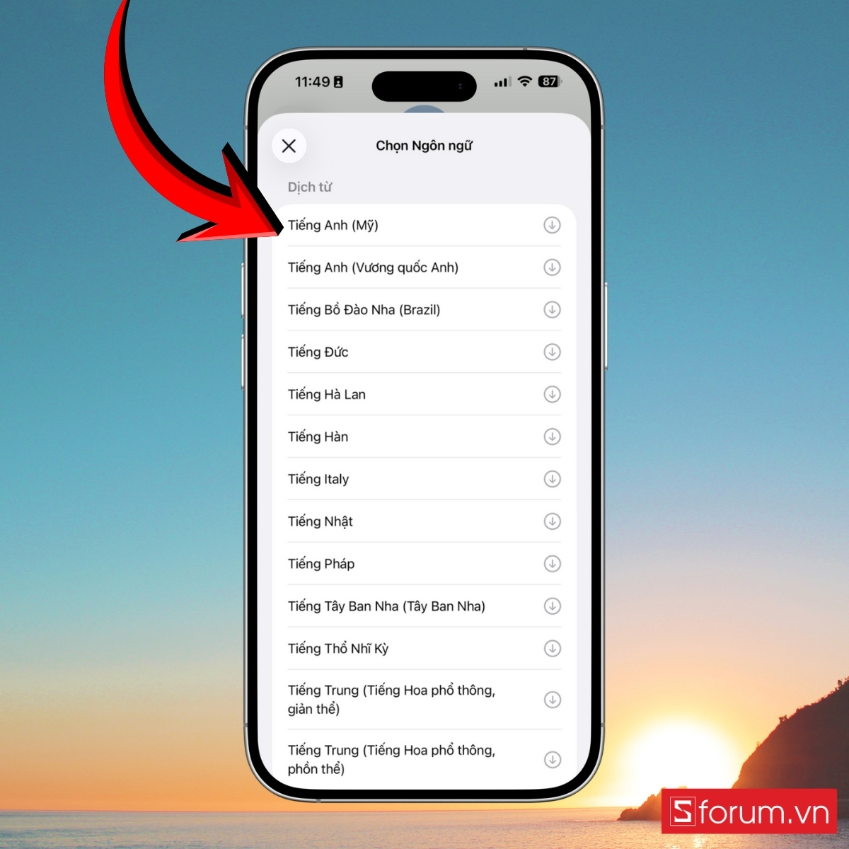 Cách sử dụng tính năng dịch tin nhắn trên iPhone bước 3