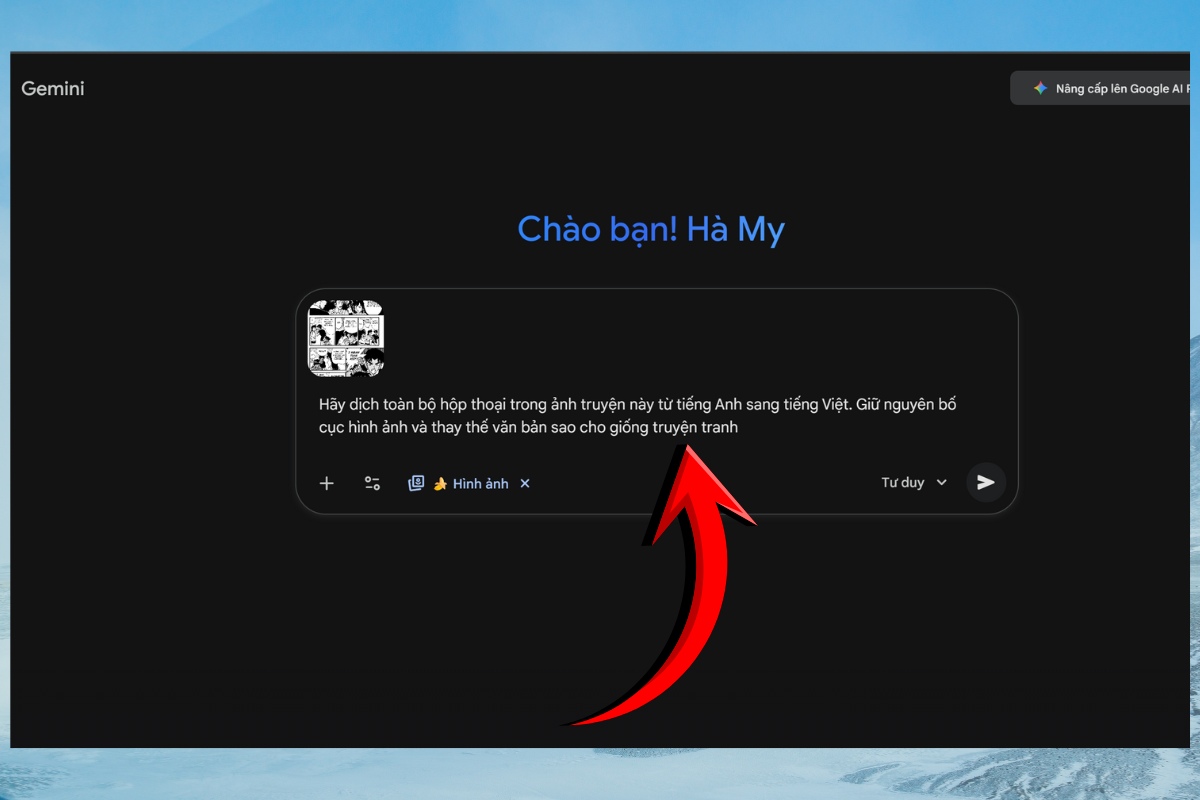 Cách sử dụng Nano Banana Pro để dịch truyện tranh bước 2