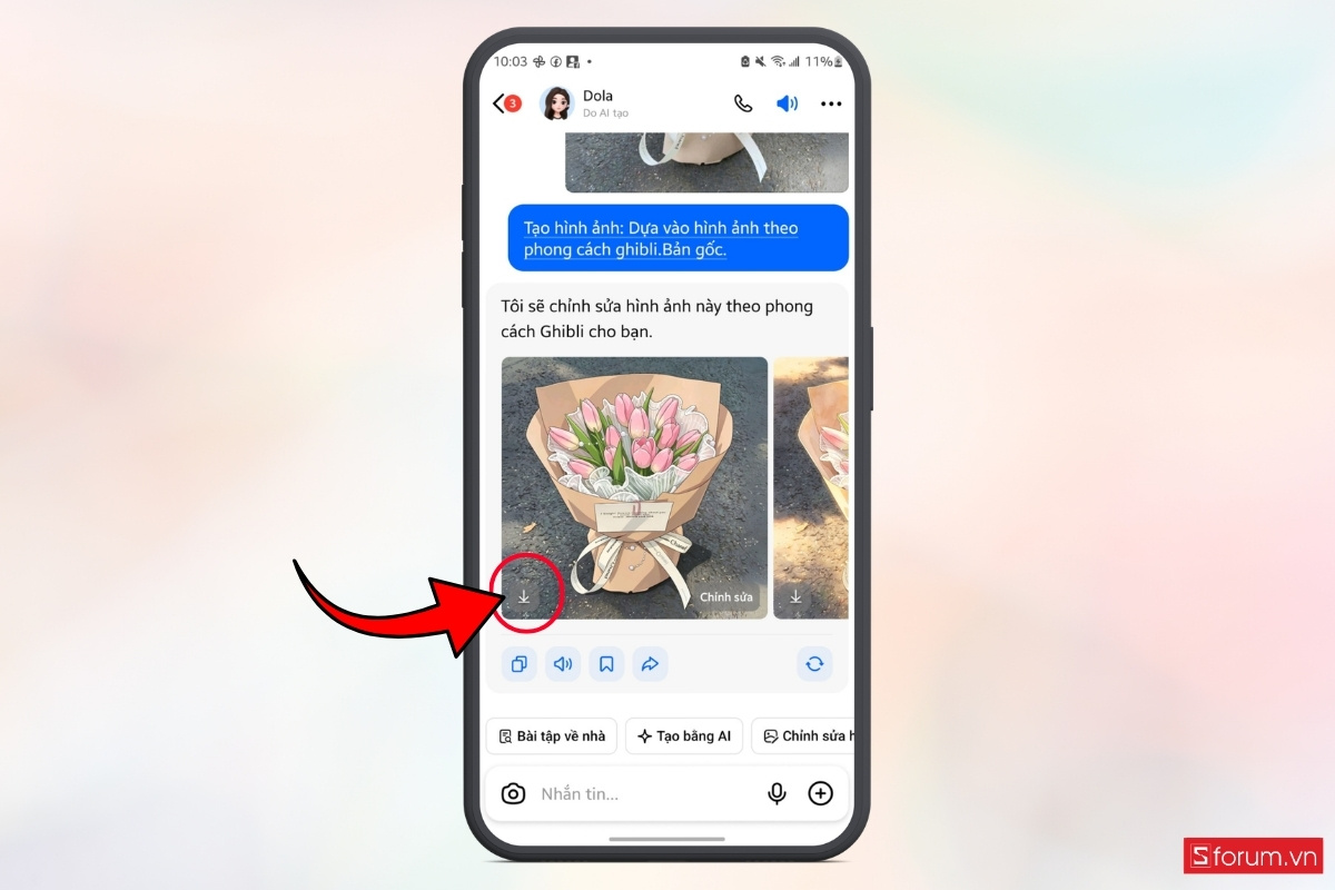 Sử dụng Dola AI trên điện thoại bước 8