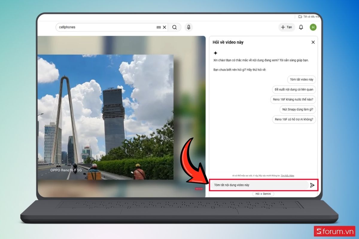 Cách dùng AI Gemini để xem video YouTube bước 4