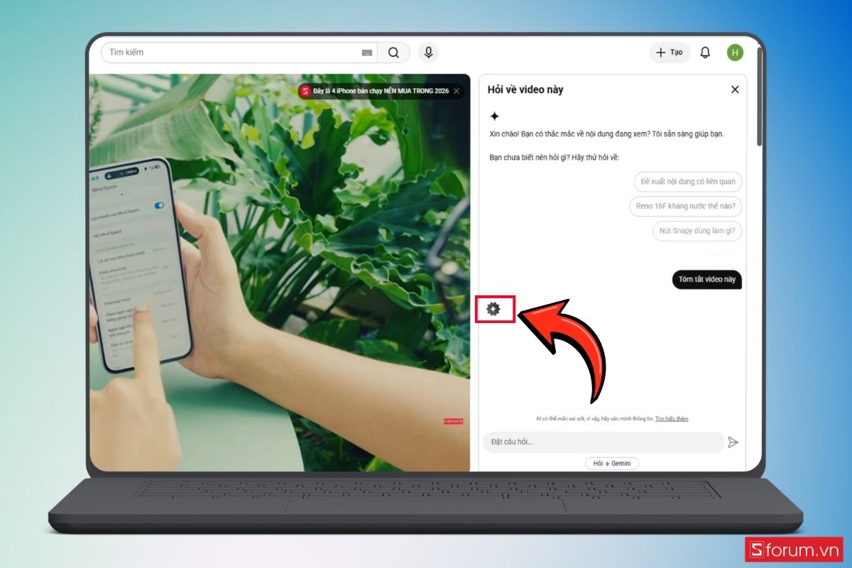 Cách dùng AI Gemini để xem video YouTube bước 5
