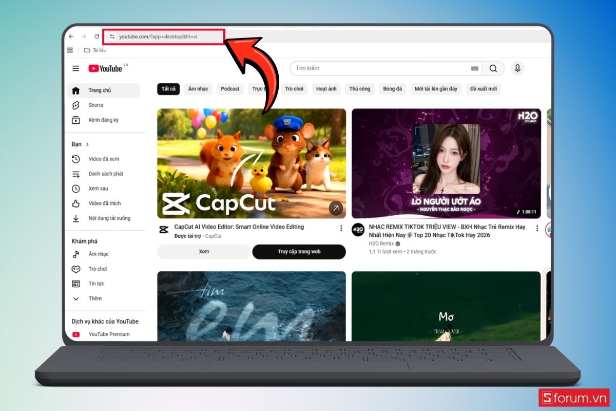 Cách dùng AI Gemini để xem video YouTube bước 1