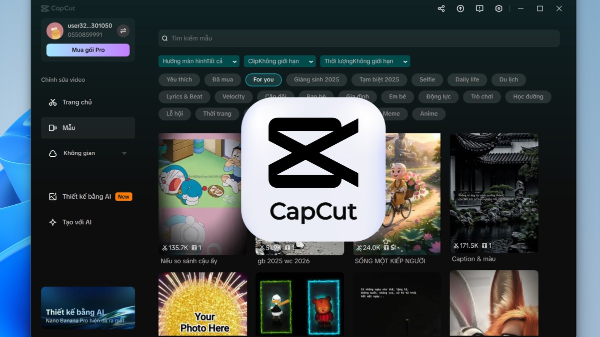 Dùng template trên CapCut PC chỉnh video đơn giản mà hiệu quả Dùng template trên CapCut PC chỉnh video đơn giản mà hiệu quả