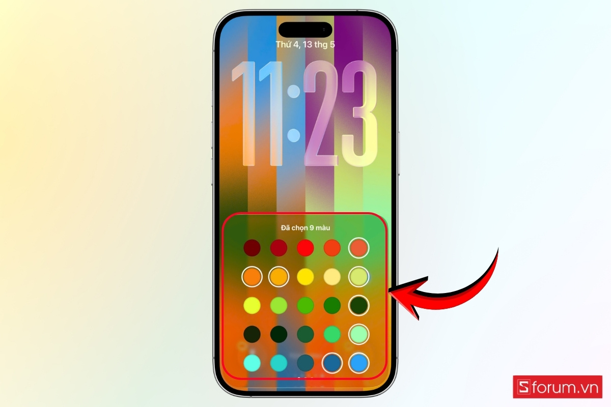 Cách cài đặt hình nền iOS 26.5 bước 9