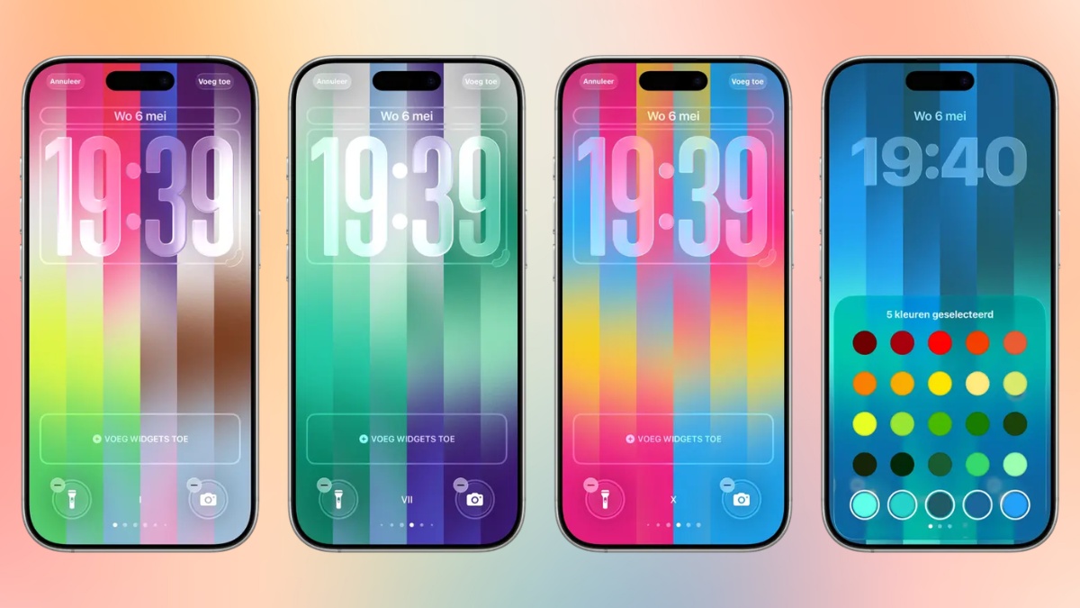 Hình nền iOS 26.5 mới trải nghiệm Pride Luminance đầy màu sắc