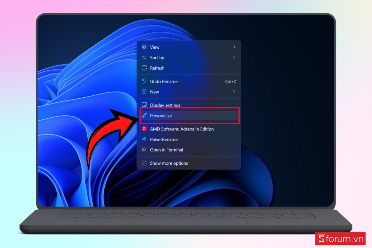 Cách đổi hình nền laptop ASUS đơn giản và nhanh chóng Windows bước 1