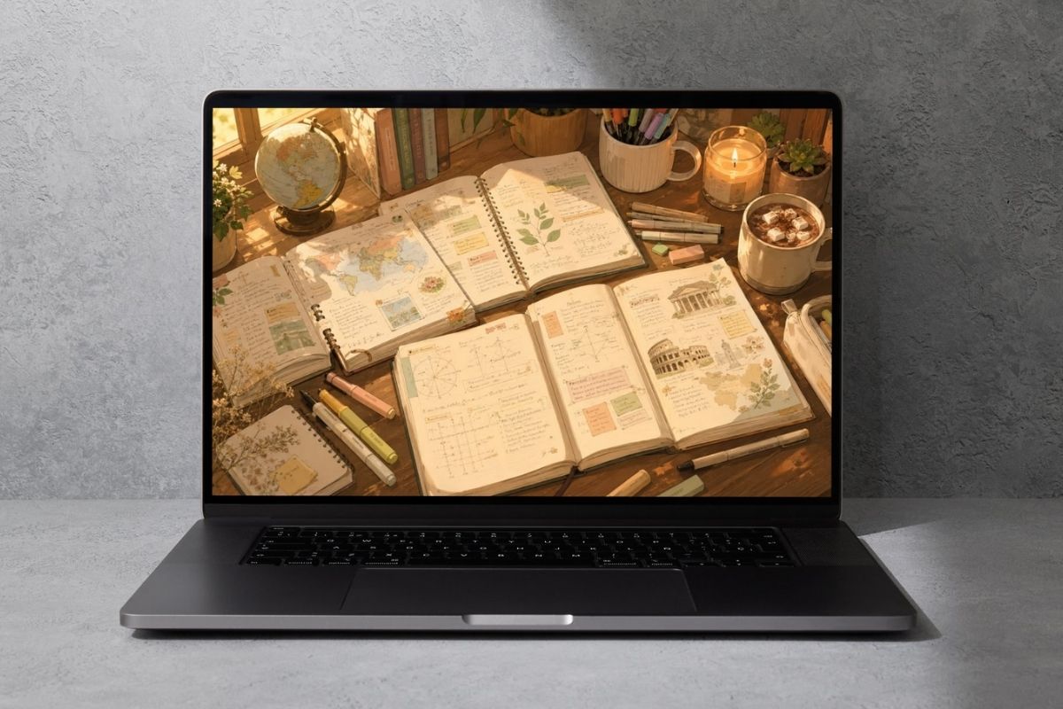 Vì sao nên sử dụng hình nền laptop học tập?