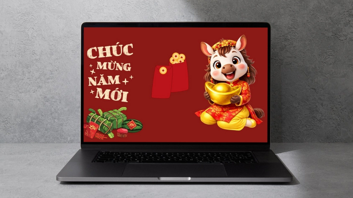 Hình nền Tết Bính Ngọ mang không khí xuân vào từng khoảnh khắc