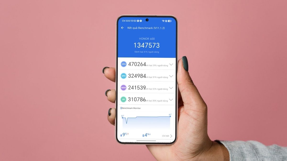 HONOR 600 AnTuTu đạt bao nhiêu điểm, hiệu năng ổn định ra sao?