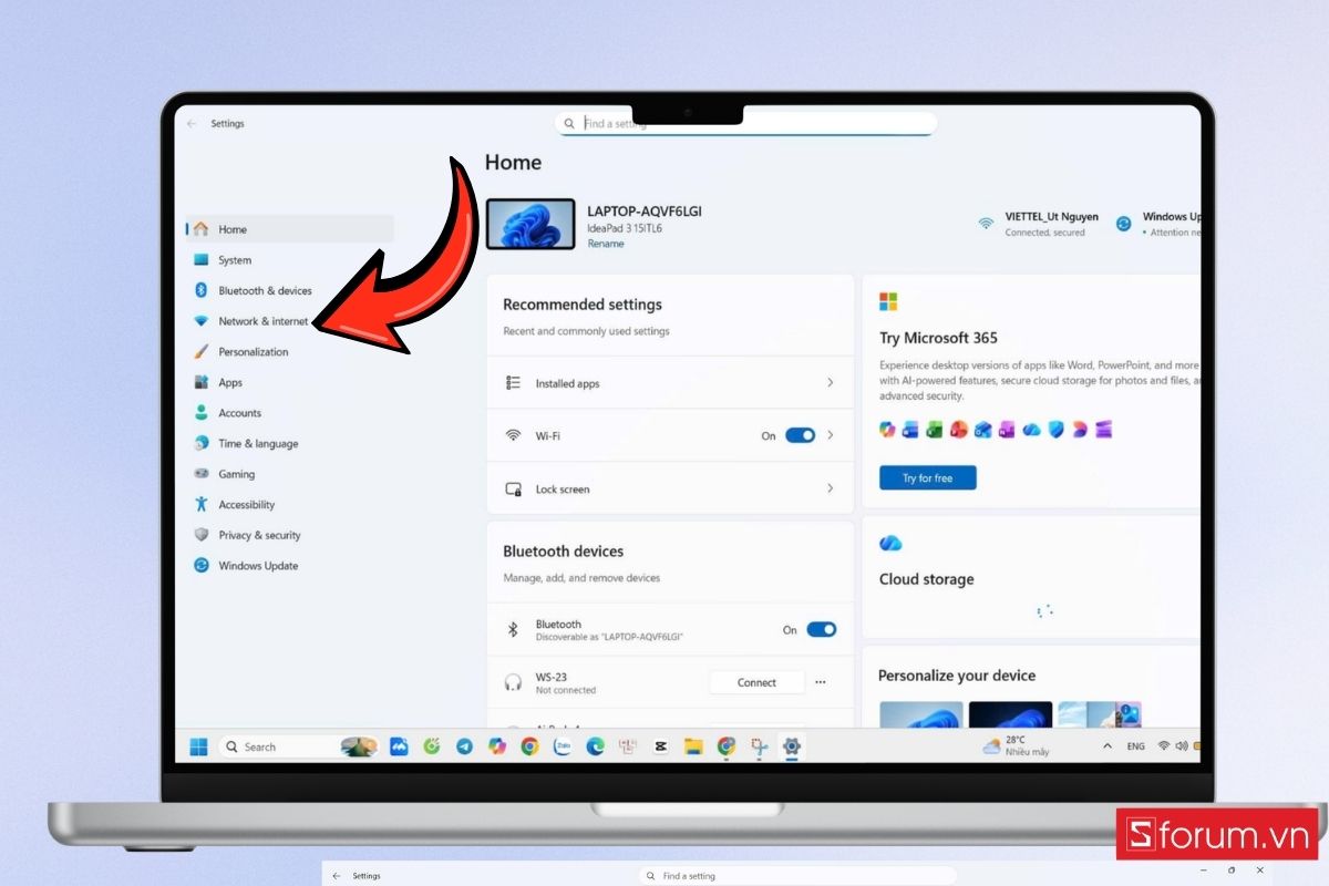 Cách kết nối Wi-Fi ẩn trên Windows bước 2