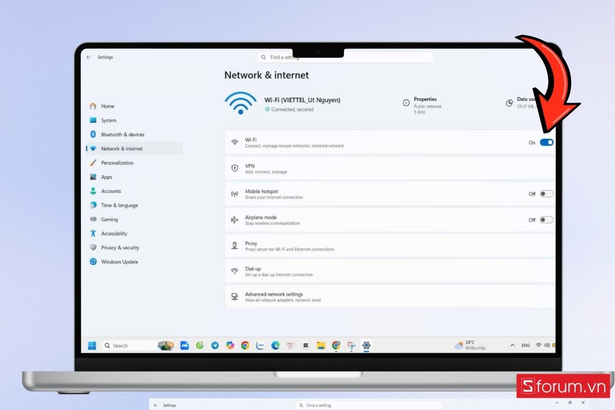 Cách kết nối Wi-Fi ẩn trên Windows bước 3