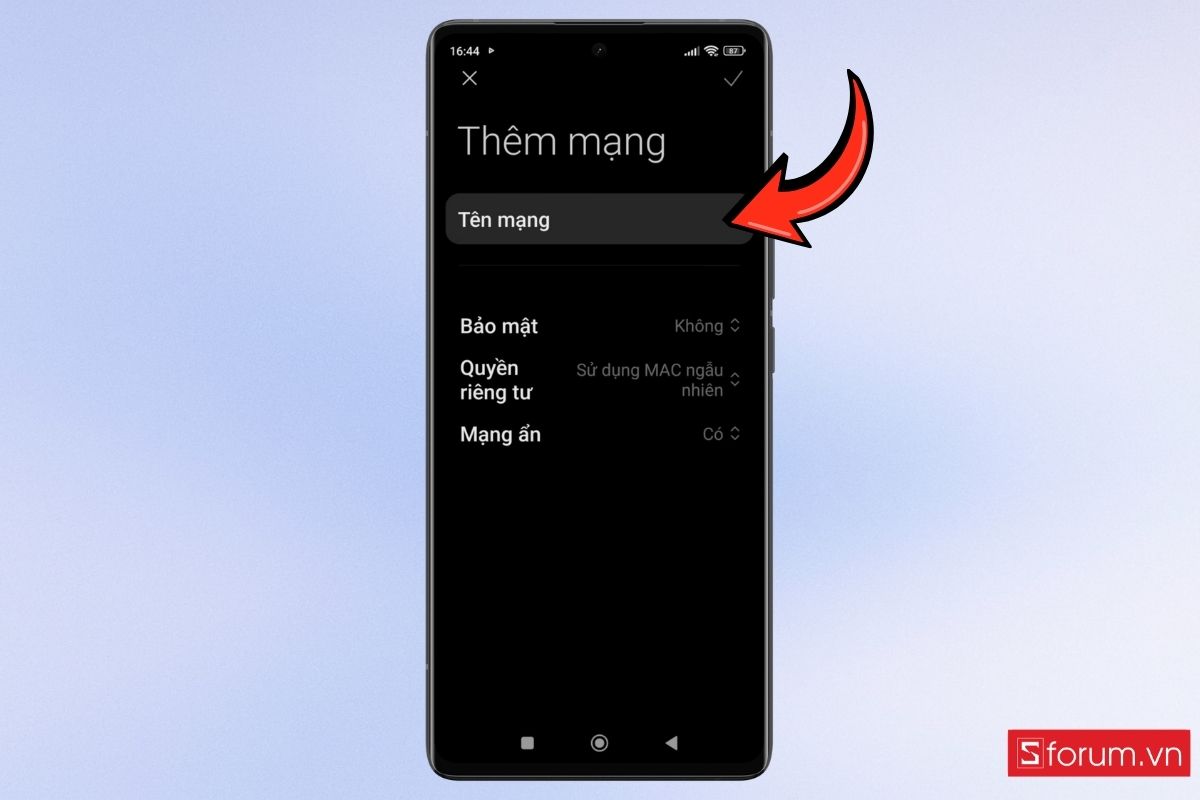 Cách kết nối Wi-Fi ẩn trên Android bước 4