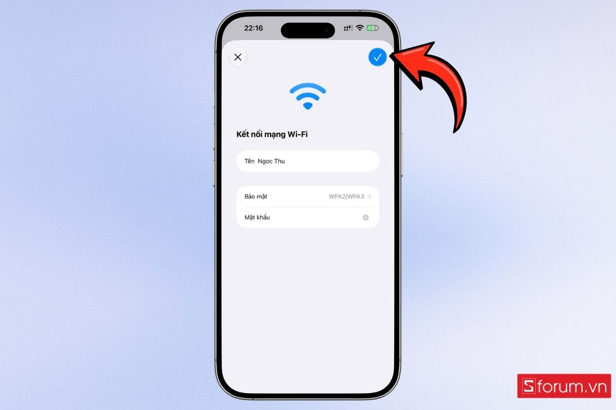 Cách kết nối Wi-Fi ẩn trên iPhone bước 5