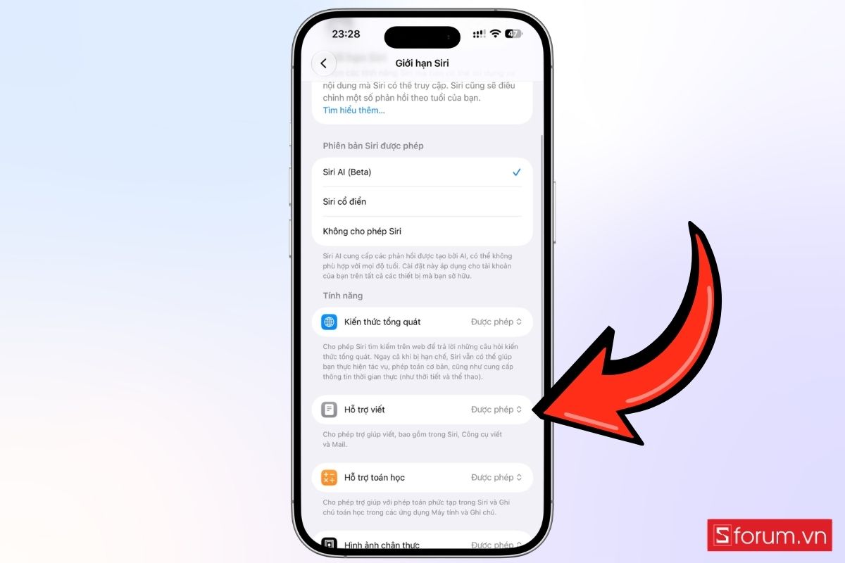 Cách thiết lập và sử dụng tắt Write with Siri trên iOS 27 bước 6