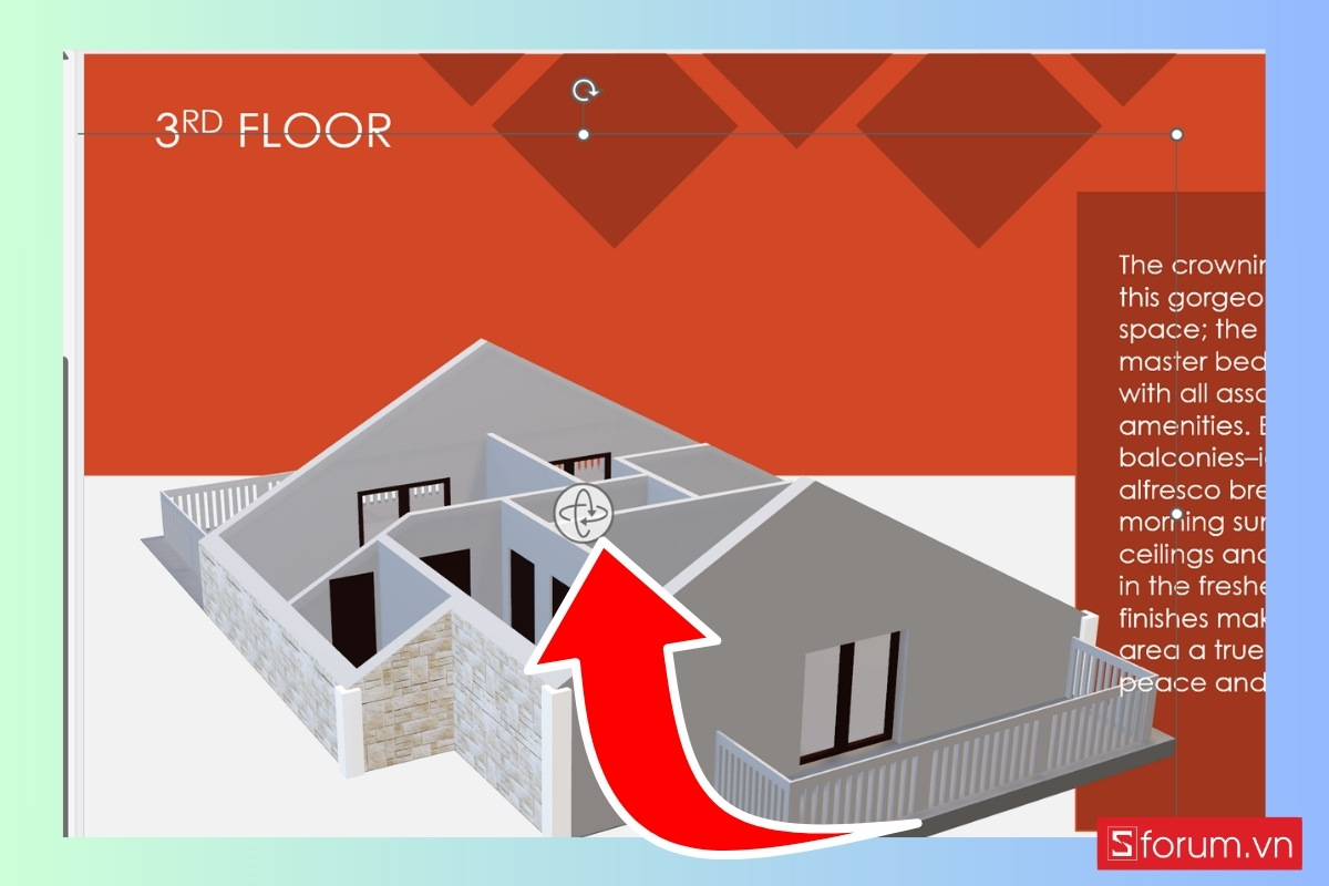 Điều chỉnh góc nhìn cho mô hình 3D bước 3