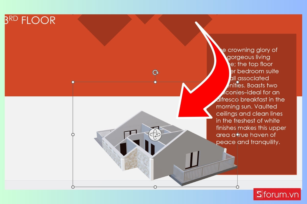 Điều chỉnh góc nhìn cho mô hình 3D bước 5