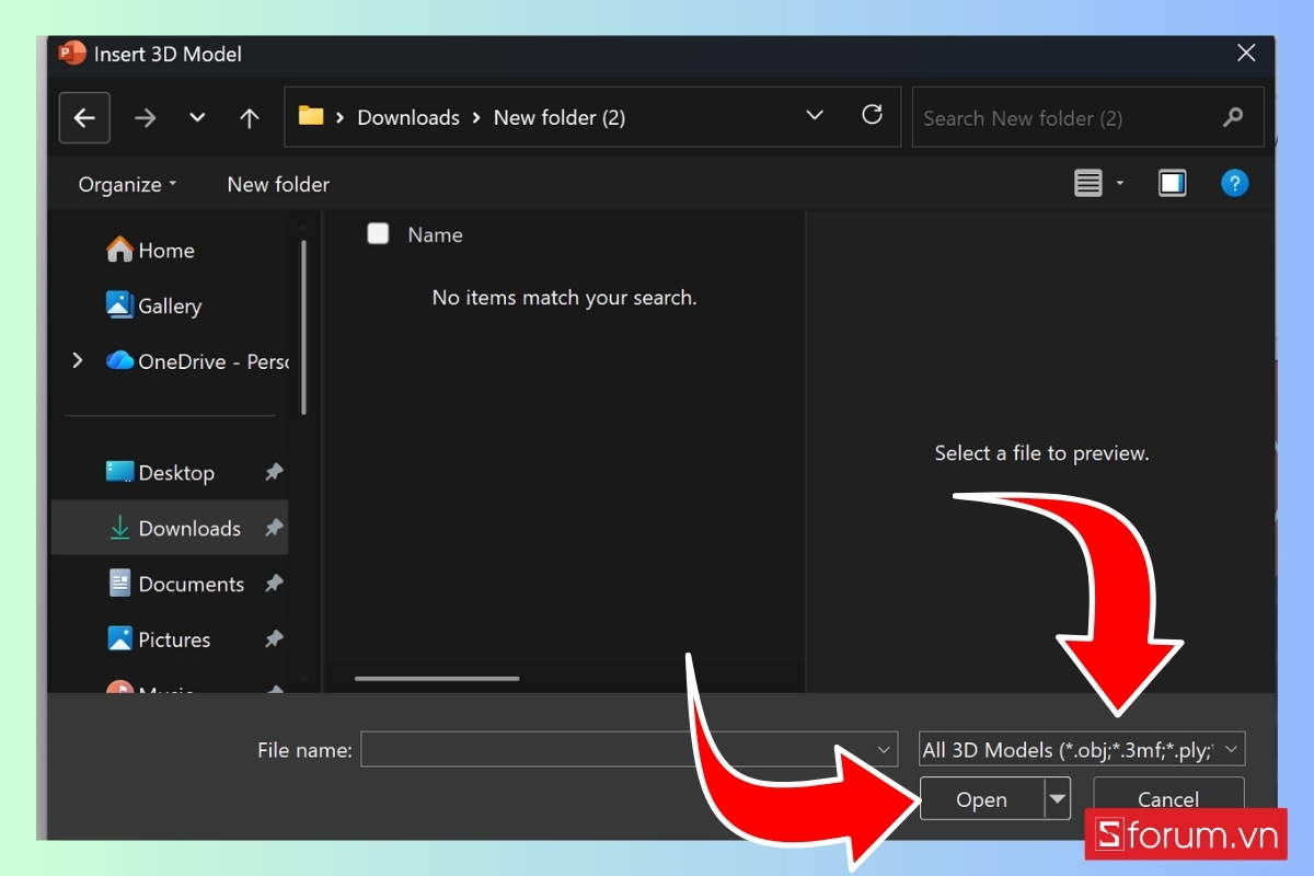 Chèn mô hình 3D vào slide PowerPoint bước 4