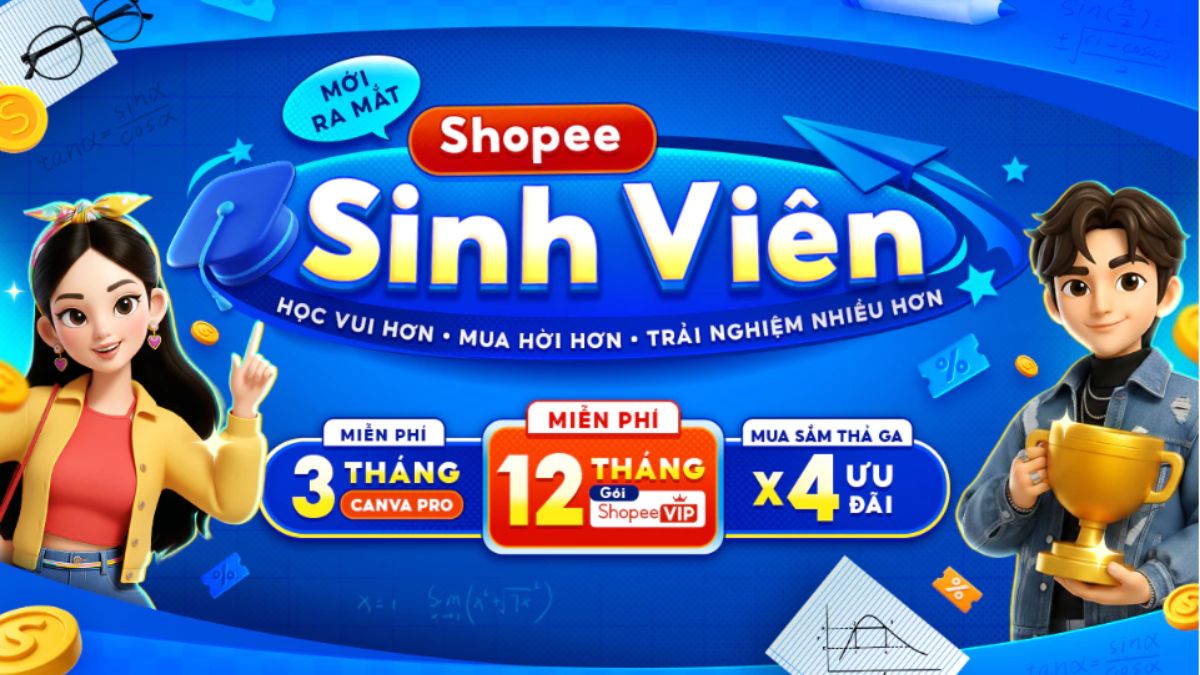 Hướng dẫn đăng ký Shopee VIP 12 tháng cho sinh viên nhận ưu đãi miễn phí Hướng dẫn đăng ký Shopee VIP 12 tháng cho sinh viên nhận ưu đãi miễn phí