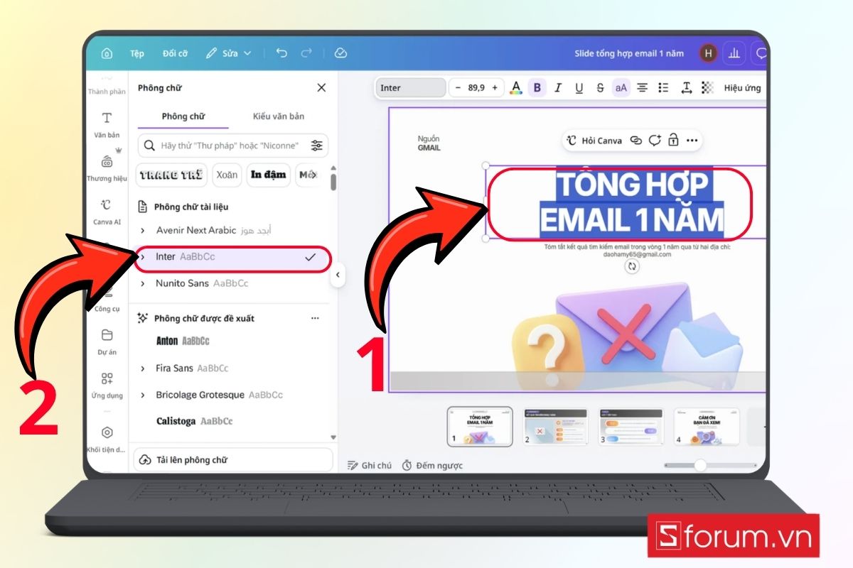 Hướng dẫn kết nối Gmail với Canva AI bước 9