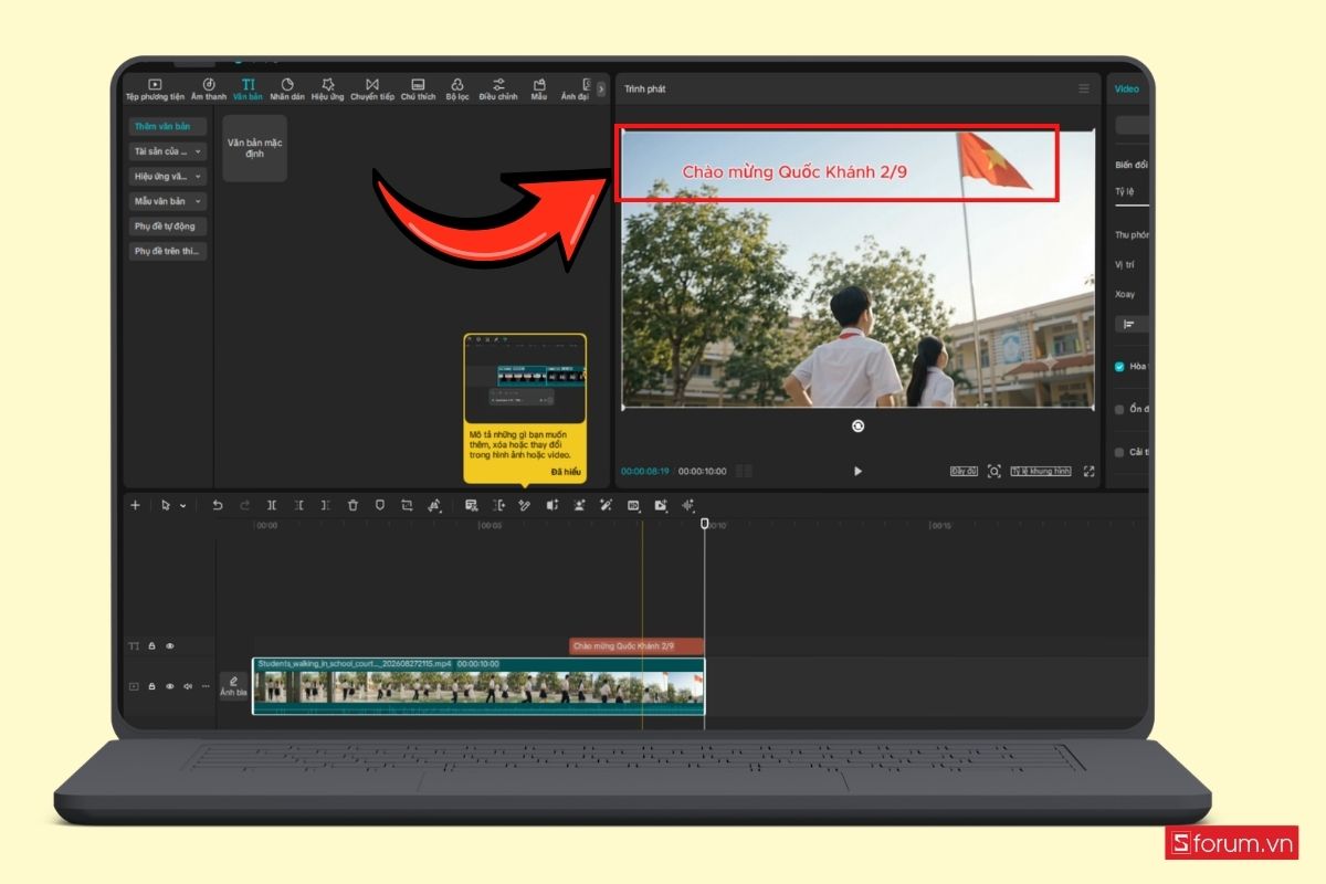Cách làm video chào mừng Quốc khánh 2/9 bằng AI bước 11