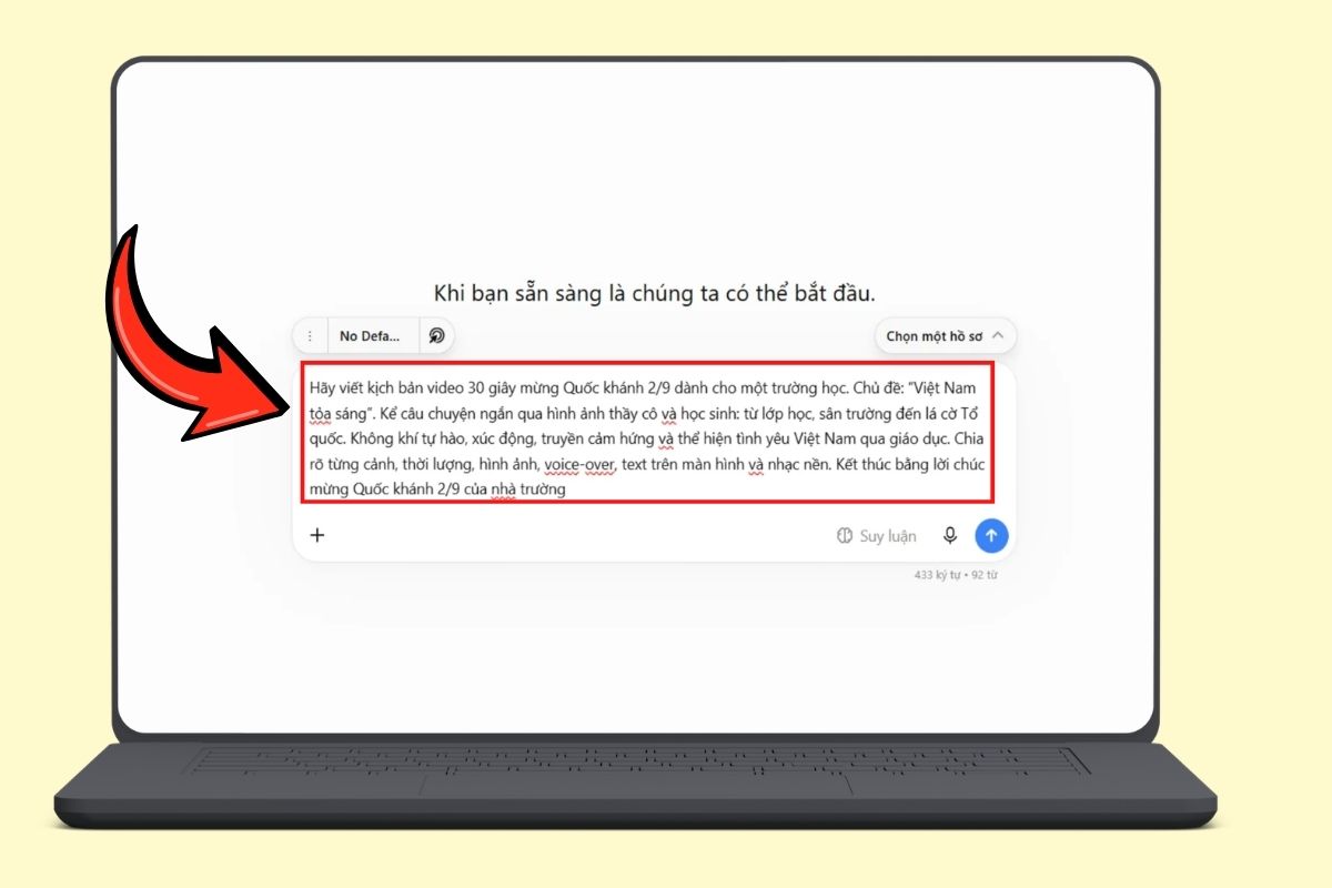 Cách làm video chào mừng Quốc khánh 2/9 bằng AI bước 1