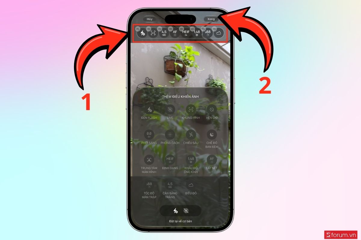 Cách thiết lập Công cụ điều khiển Pro trên iPhone 18 Pro Max bước 4