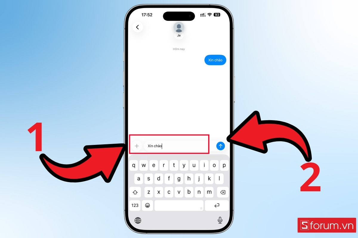 Cách gửi tin nhắn nhanh chóng trên XChat bước 4