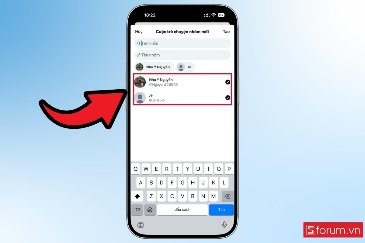 Tạo nhóm chat và quản lý cuộc trò chuyện hiệu quả bước 4