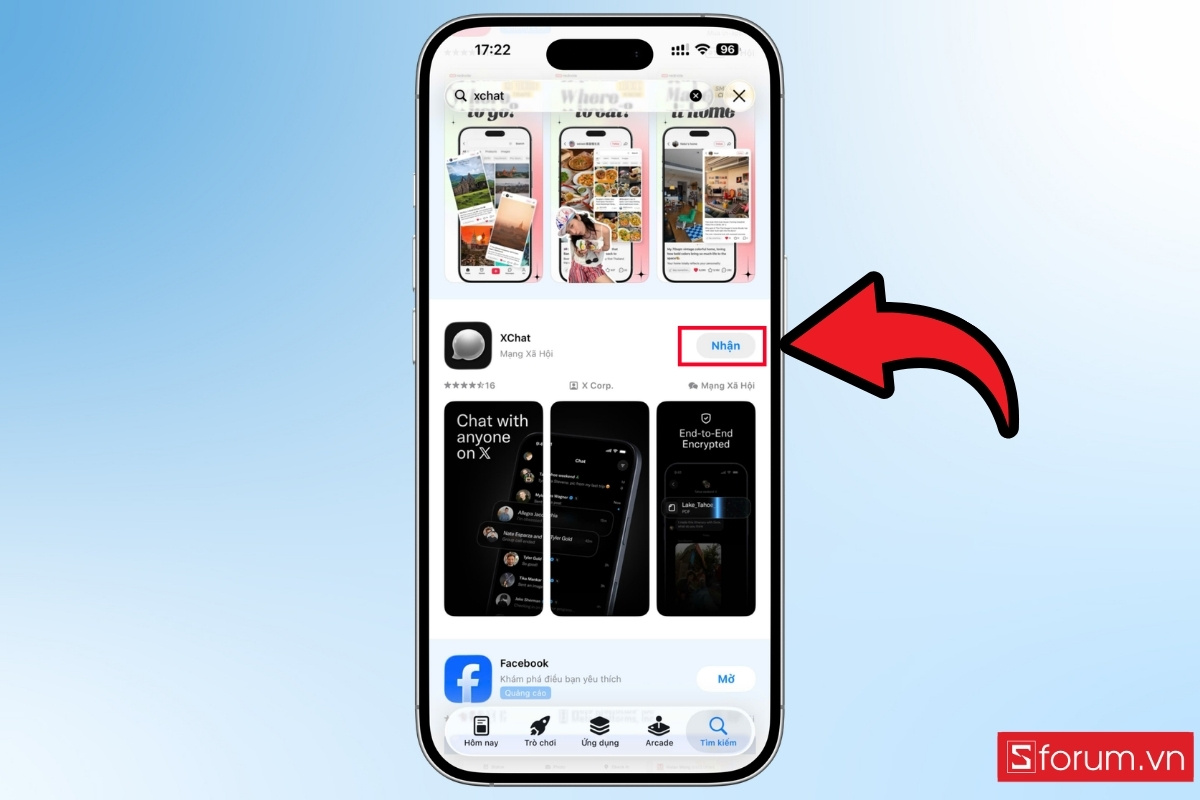 Cách cài đặt XChat trên iPhone/iPad bước 2