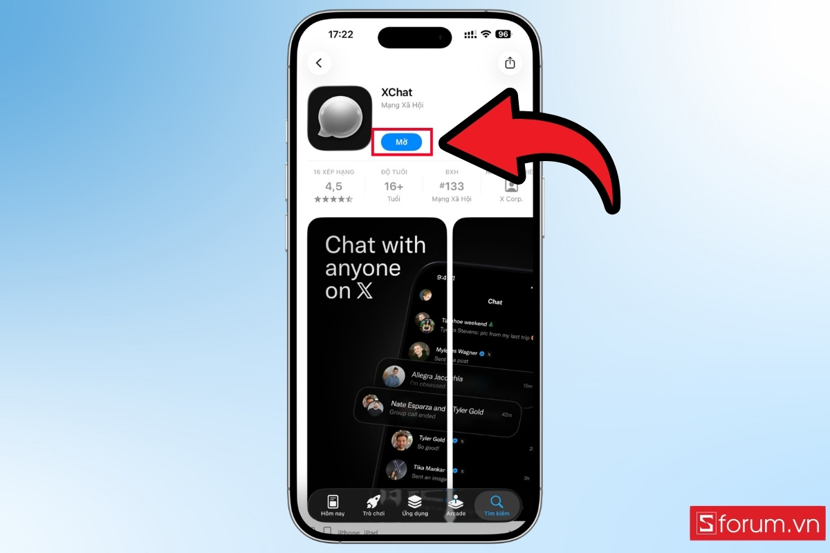Cách cài đặt XChat trên iPhone/iPad bước 3