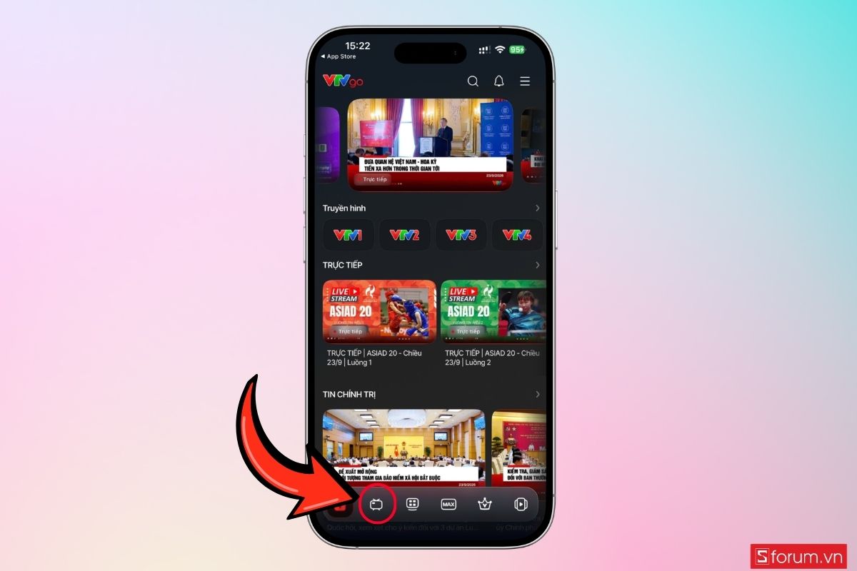 Cách xem trận U23 Việt Nam vs U23 Hàn Quốc trên VTV Go bước 4