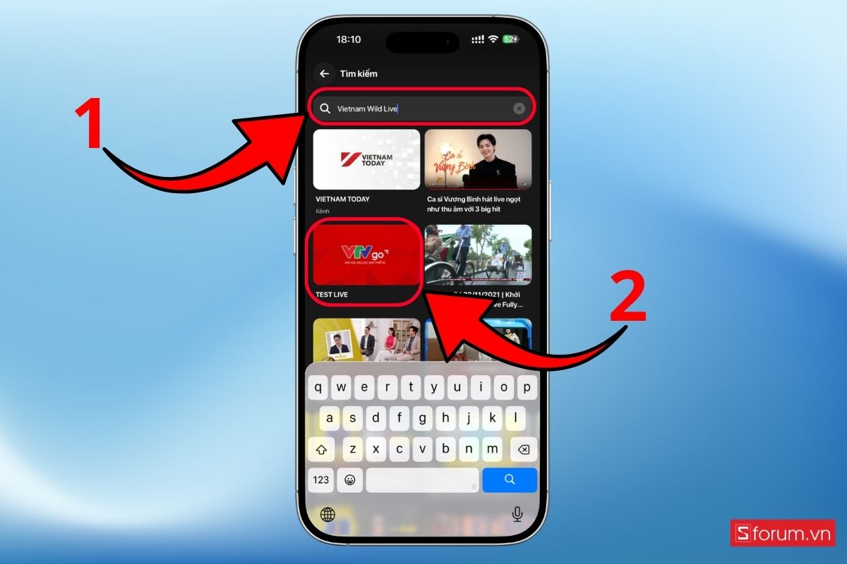 Hướng dẫn xem Vietnam Wild Live online trên nền tảng số VTV bước 3