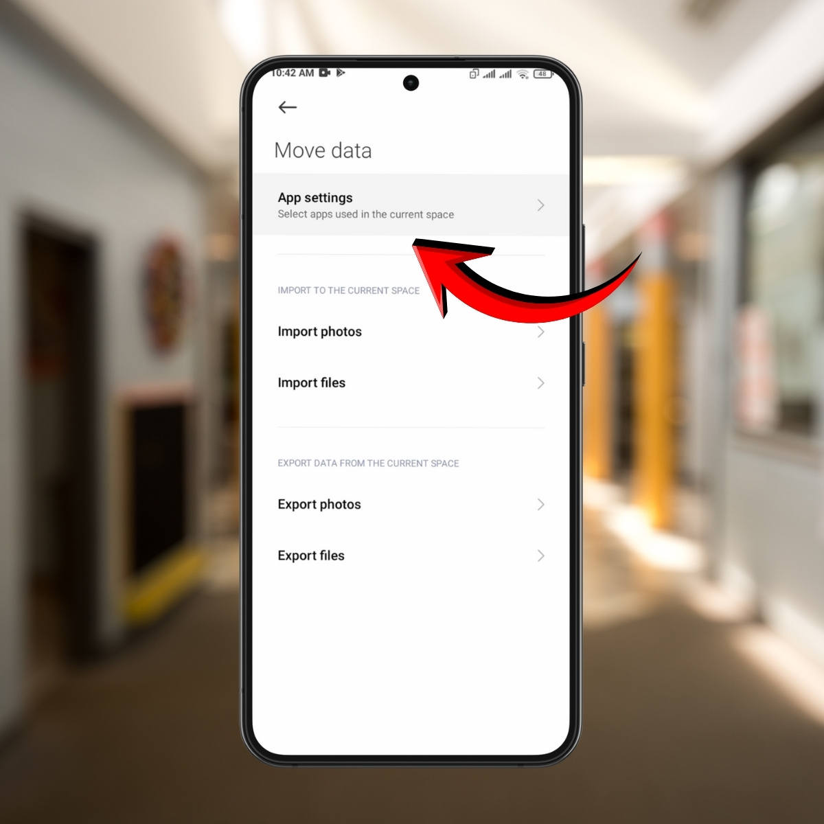 Chia sẻ dữ liệu từ không gian thứ nhất sang không gian thứ hai bước 7
