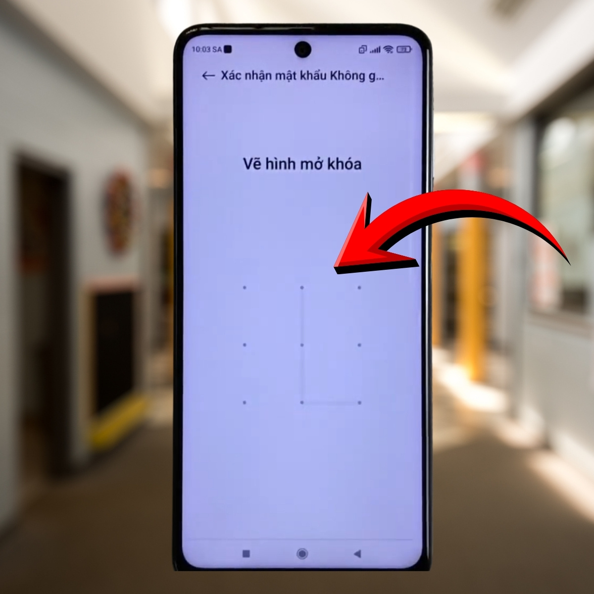 Cách chuyển về không gian thứ nhất trên điện thoại Xiaomi bước 2