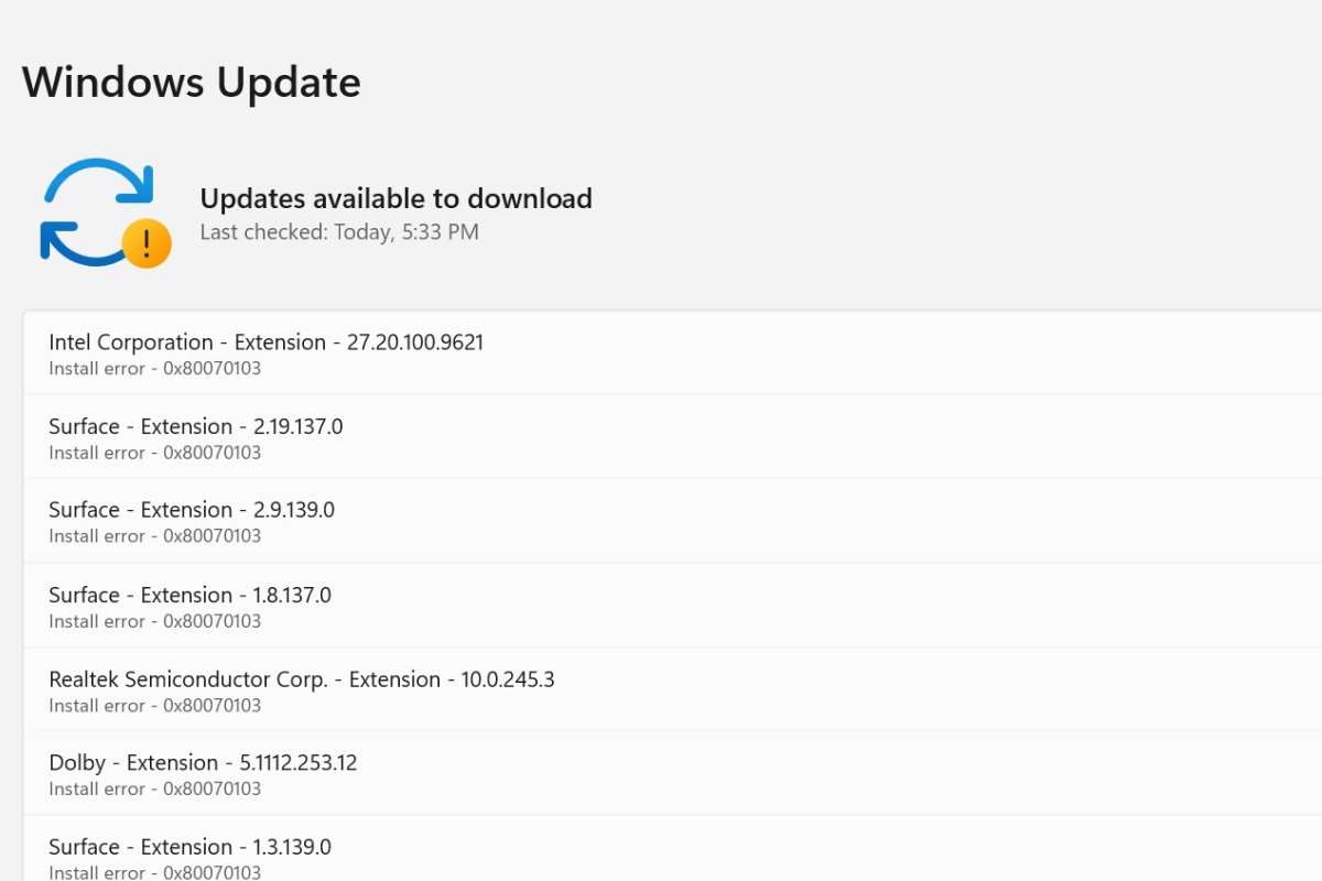 Vì sao Windows 11 không thể cập nhật?