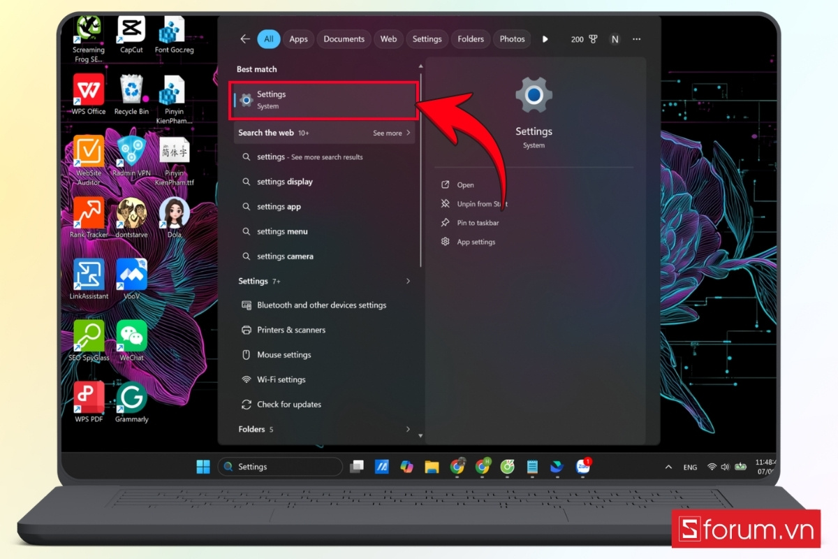 Dùng công cụ sửa lỗi có sẵn trong Windows bước 1