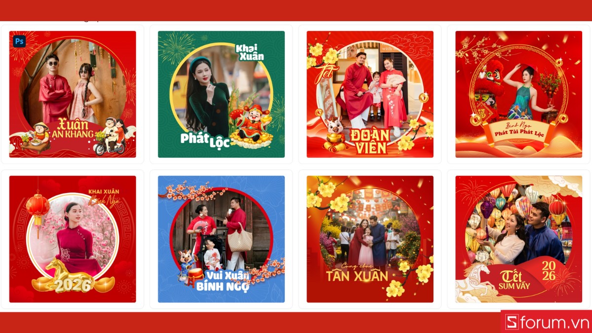 Gợi ý những mẫu khung ảnh Tết Bính Ngọ 2026 nổi bật Gợi ý những mẫu khung ảnh Tết Bính Ngọ 2026 nổi bật