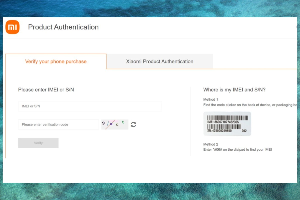 Cách kiểm tra bảo hành Xiaomi bước 1