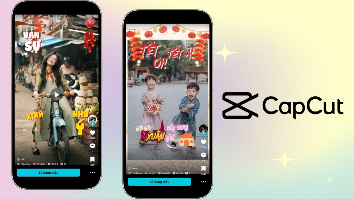 12+ mẫu Capcut Tết hot nhất và hướng dẫn làm video cực dễ