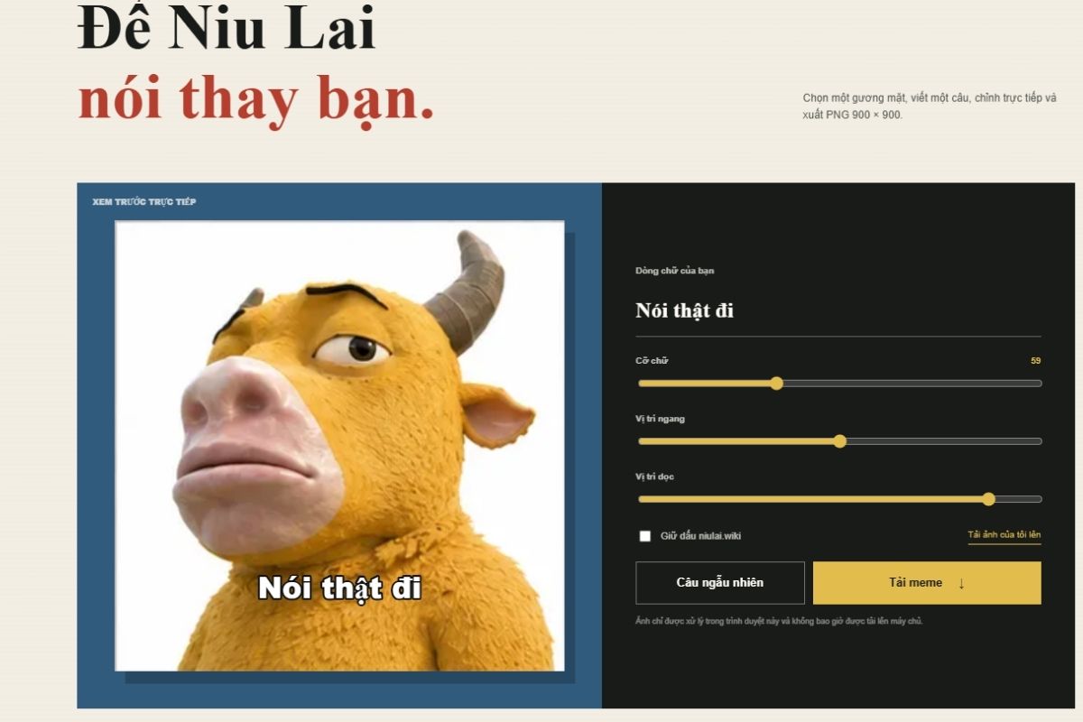 Ý nghĩa của meme Niu Lai trên mạng xã hội