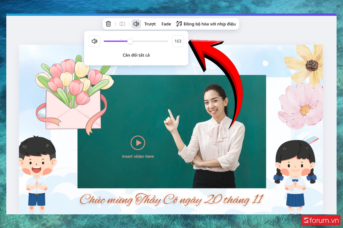Hướng dẫn làm video tri ân thầy cô trên Canva đơn giản mà ý nghĩa bước 9