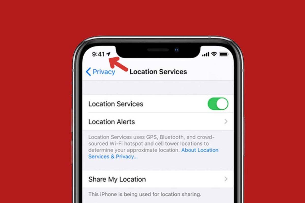 Mũi tên màu xanh trên iPhone là gì?