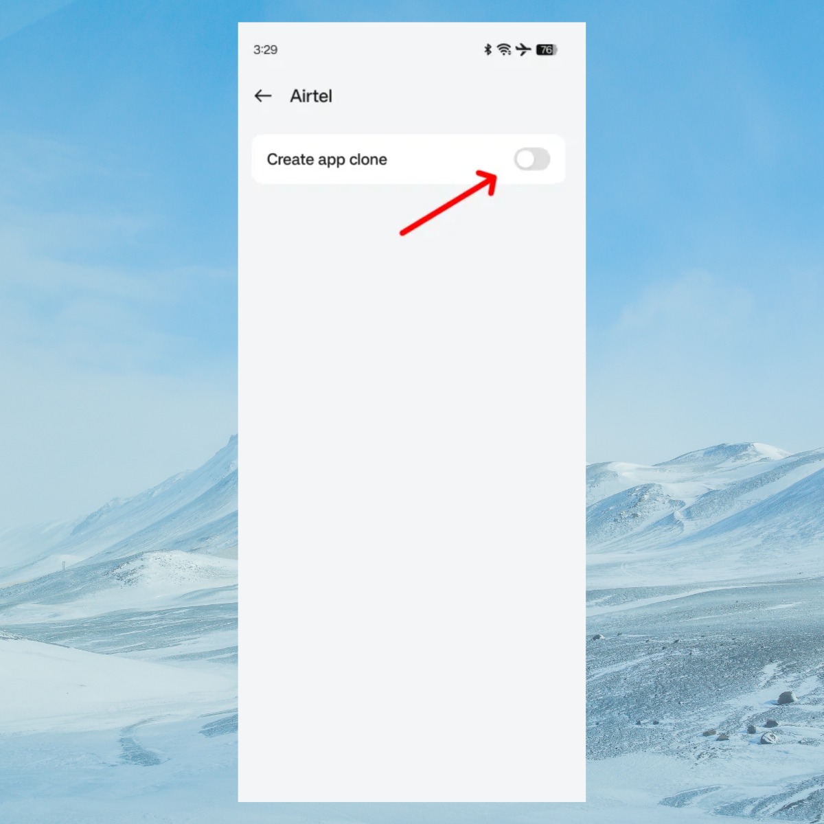 Bật ứng dụng cần nhân đôi