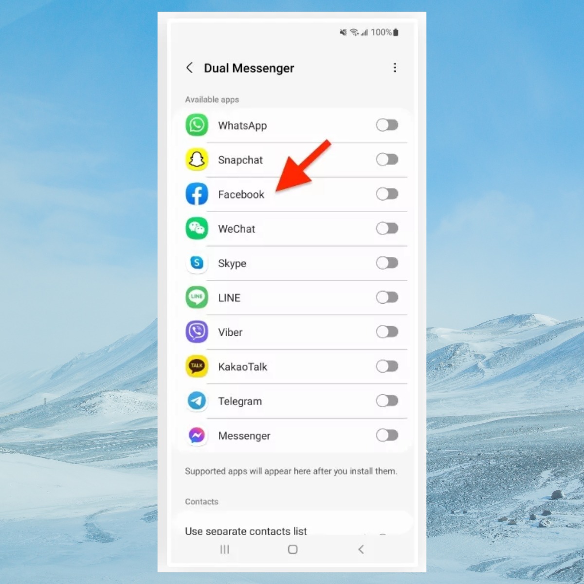 Chọn ứng dụng cần nhân đôi