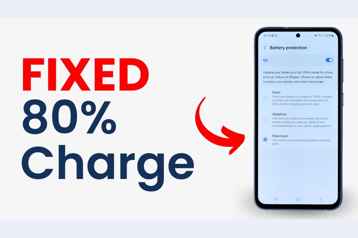 Cách khắc phục lỗi pin điện thoại Samsung chỉ sạc được 80%