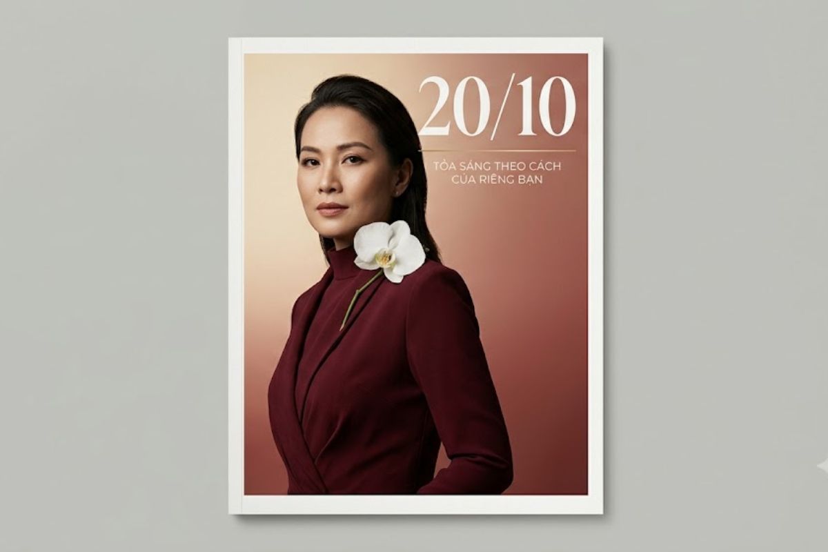 Prompt tạo thiệp 20/10 theo phong cách thời trang cao cấp