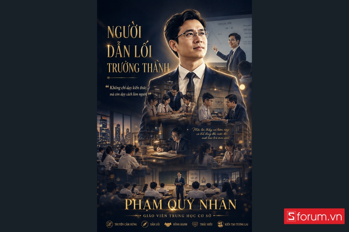 Prompt tạo ảnh vinh danh giáo viên THCS