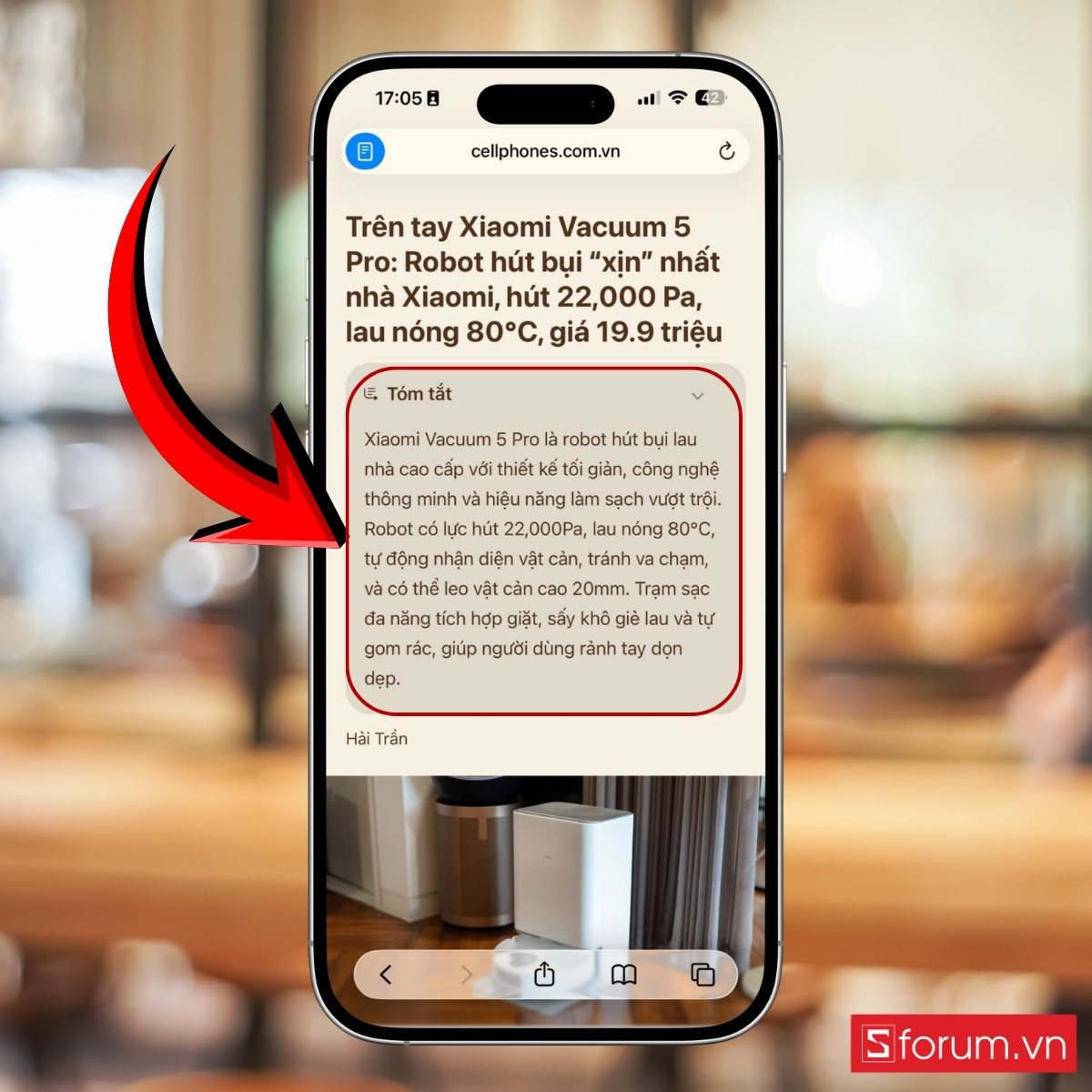 Cách sử dụng Safari với Apple Intelligence để tóm tắt nội dung trang web bước 4