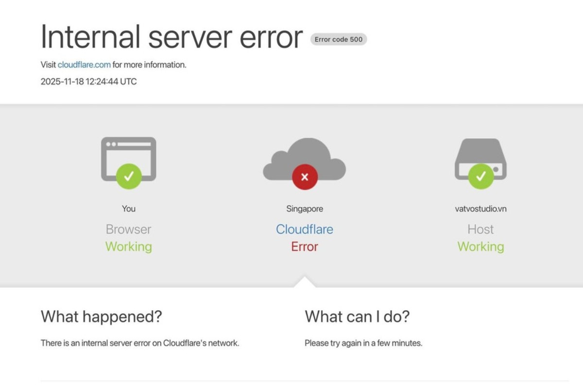 Sập web vì lỗi Cloudflare phải làm sao không?
