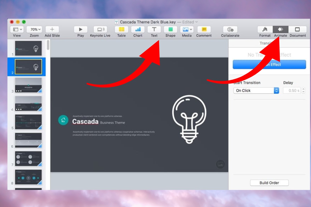 Hướng dẫn chi tiết cách sử dụng Magic Move trong Keynote bước 7